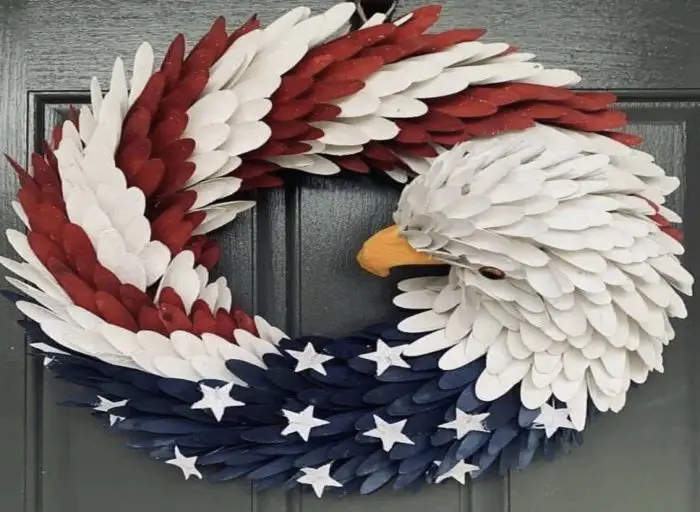 American Eagle door wreath