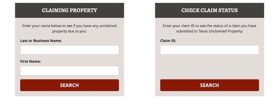 unclaimed property search easy log in