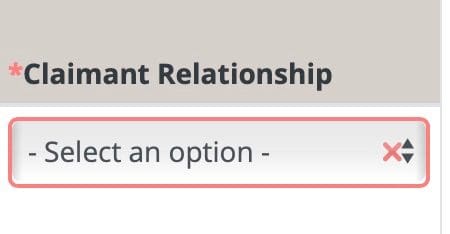 claimtit texas relationship drop down