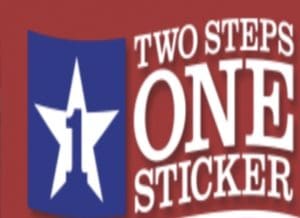 Two Steps One Sticker 