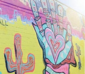 Colorful Cactus Dallas Mural