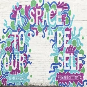 A space to be yourself Dallas Mural