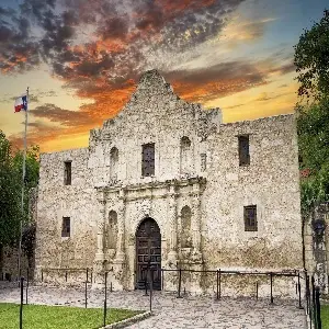 The Alamo under a beautiful San Antonio Sky