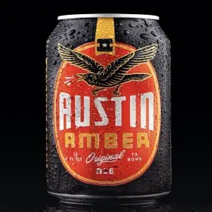 AUSTIN AMBER BEER CAN