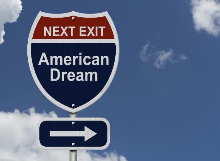 American Dream Exit Sign