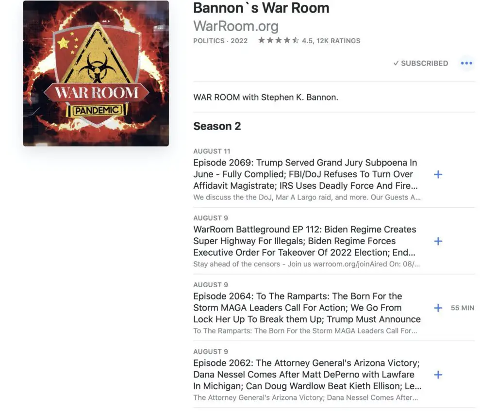 War Room Podcast