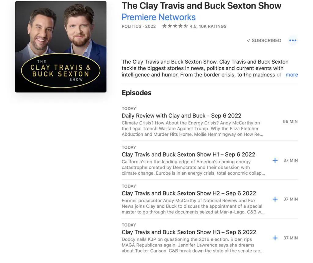 ClayTravisBuckSexton Podcast