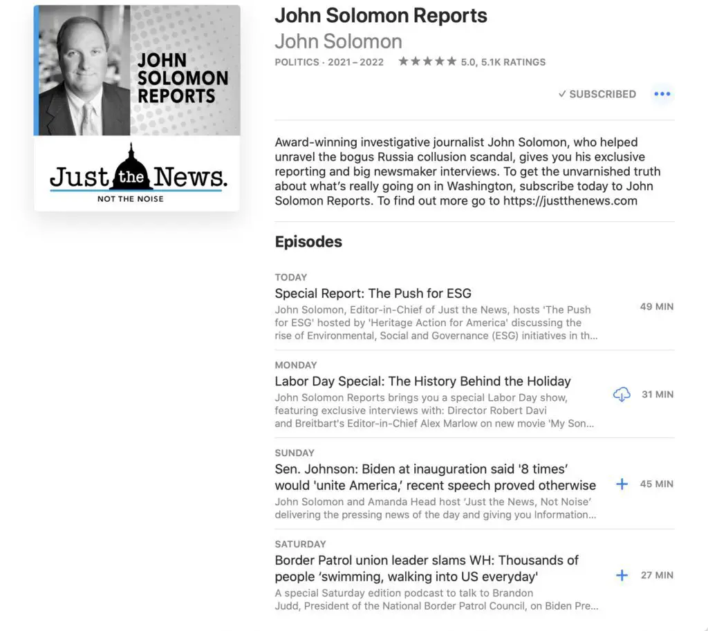 John Solomon Podcast