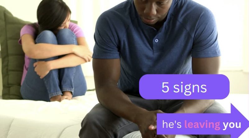 5 signs he's not that into you. Signs he's leaving you