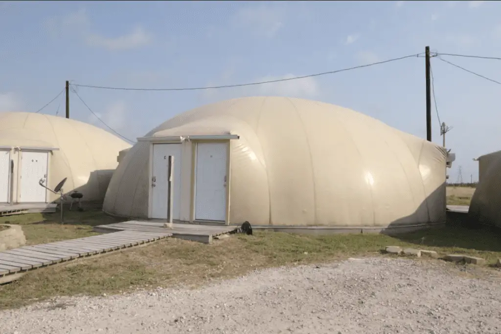 Dome rooms in Aransas Pass.  A unique overnight experience on the cheap.