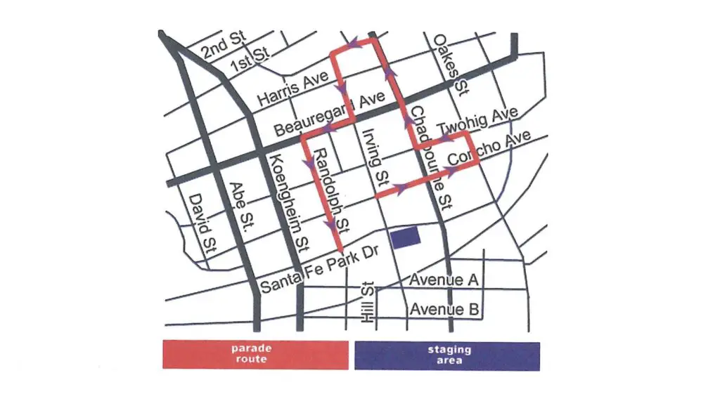 San Angelo Parade Route