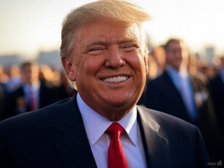 Trump smiling as he begins a successful administration in 2025